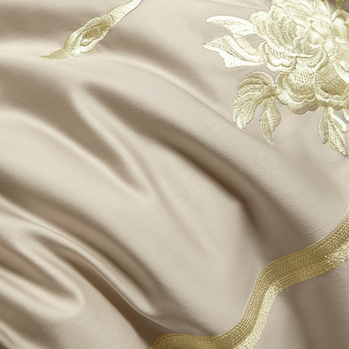 91家纺网 家纺一手货源 找家纺 淼铭家纺 2025新款国风系列长绒棉四件套-蝶恋花蝶恋花-金