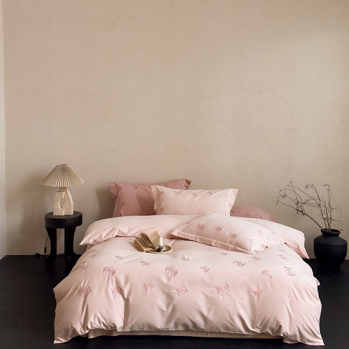 （总）佳汐蓝家纺 2025新款全棉百支暖绒磨毛四件套-伊瓦尔