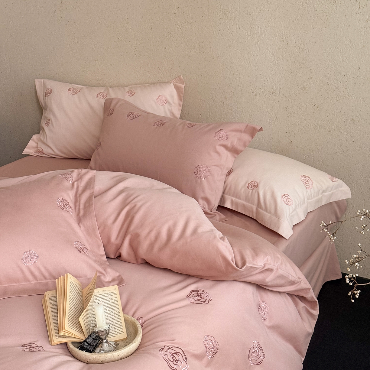 91家纺网 家纺一手货源 找家纺 佳汐蓝家纺 2025新款全棉百支暖绒磨毛四件套-伊瓦尔 伊瓦尔 浆果