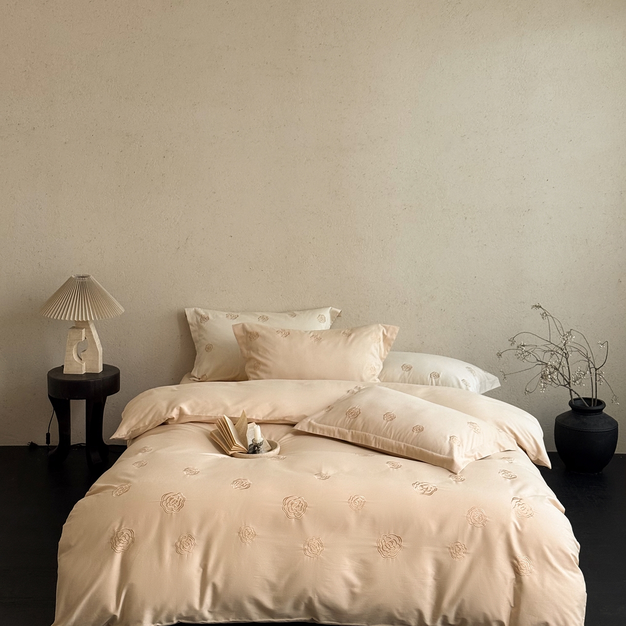 佳汐蓝家纺 2025新款全棉百支暖绒磨毛四件套-伊瓦尔 伊瓦尔 卡其