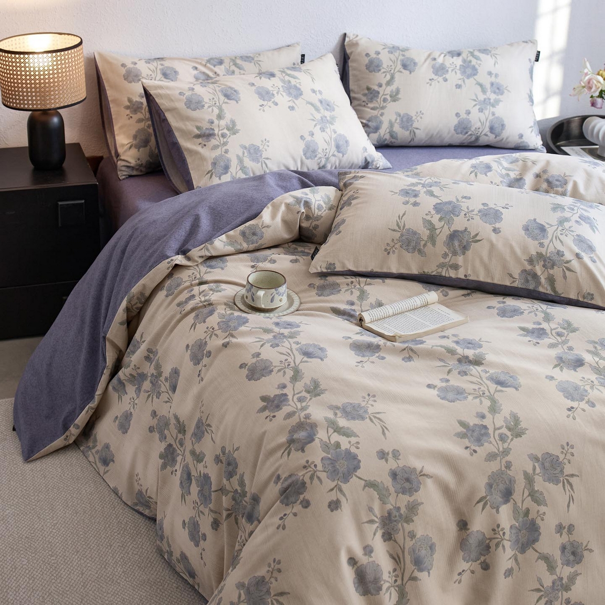 91家纺网 家纺一手货源 找家纺 （总）涵宸家纺 2025新款色织棉麻四件套