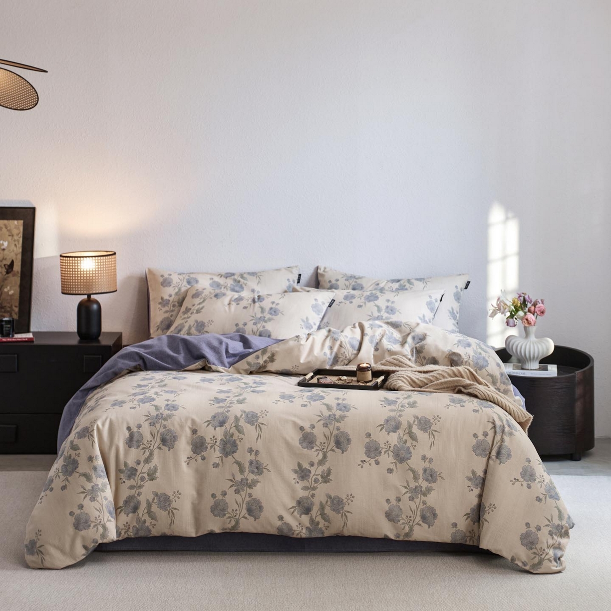 91家纺网 家纺一手货源 找家纺 （总）涵宸家纺 2025新款全棉磨毛印花四件套-御岚