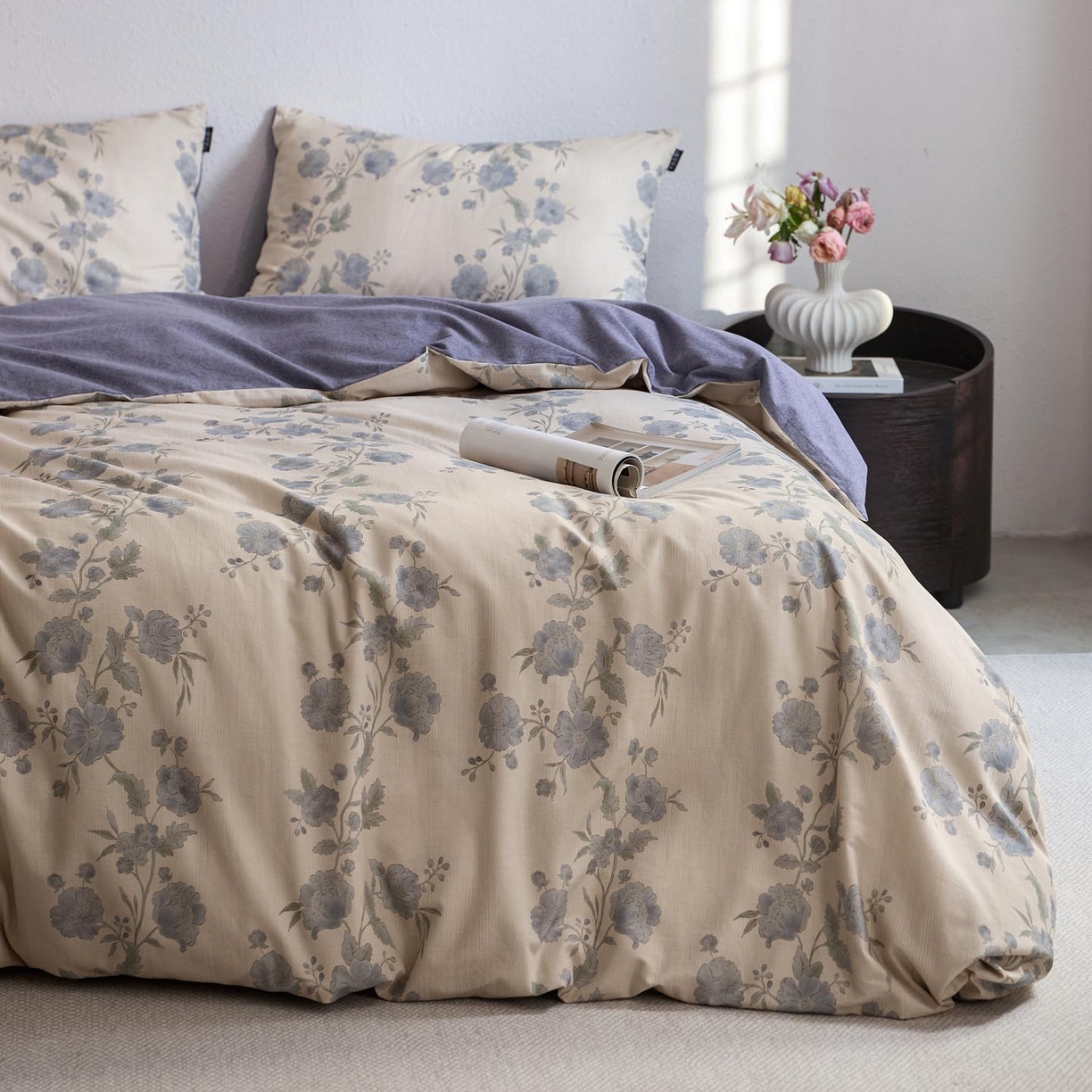 91家纺网 家纺一手货源 找家纺 （总）涵宸家纺 2025新款全棉磨毛印花四件套-御岚