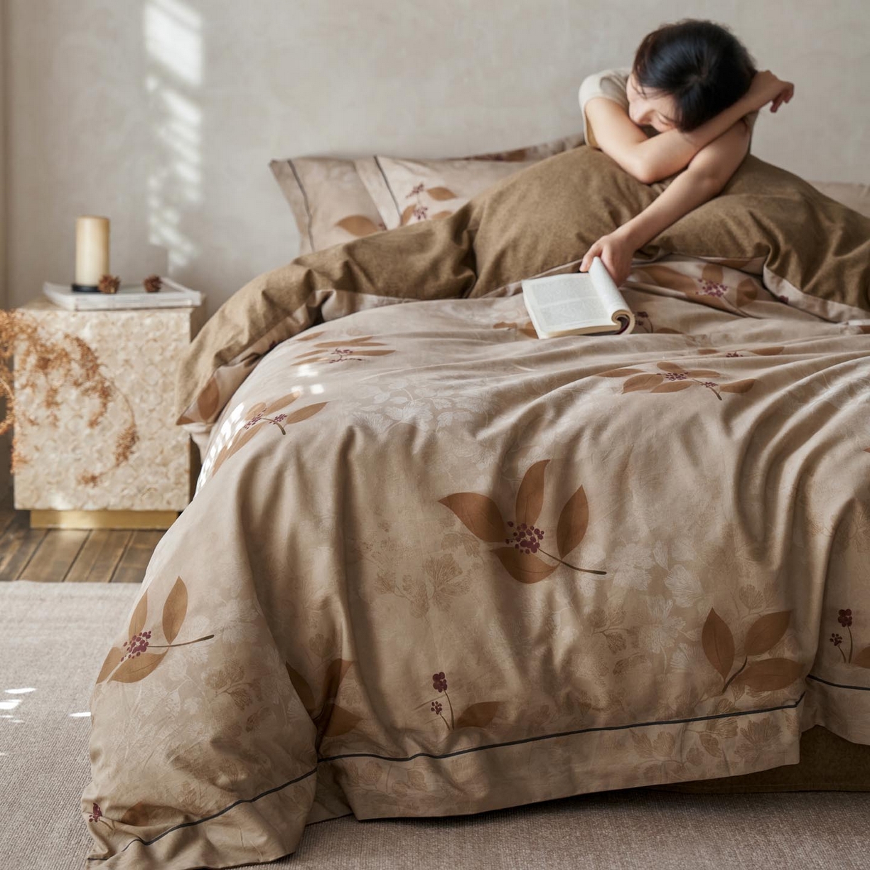 91家纺网 家纺一手货源 找家纺 （总）涵宸家纺 2025新款全棉磨毛印花四件套-奥罗