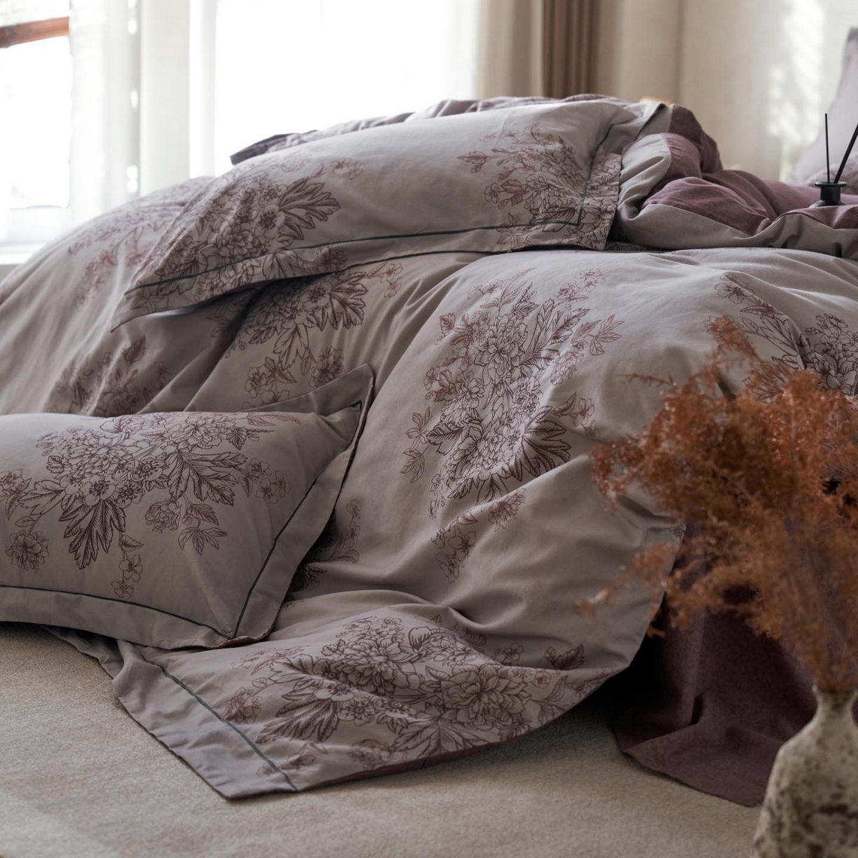 91家纺网 家纺一手货源 找家纺 （总）涵宸家纺 2025新款全棉磨毛印花四件套-奥罗