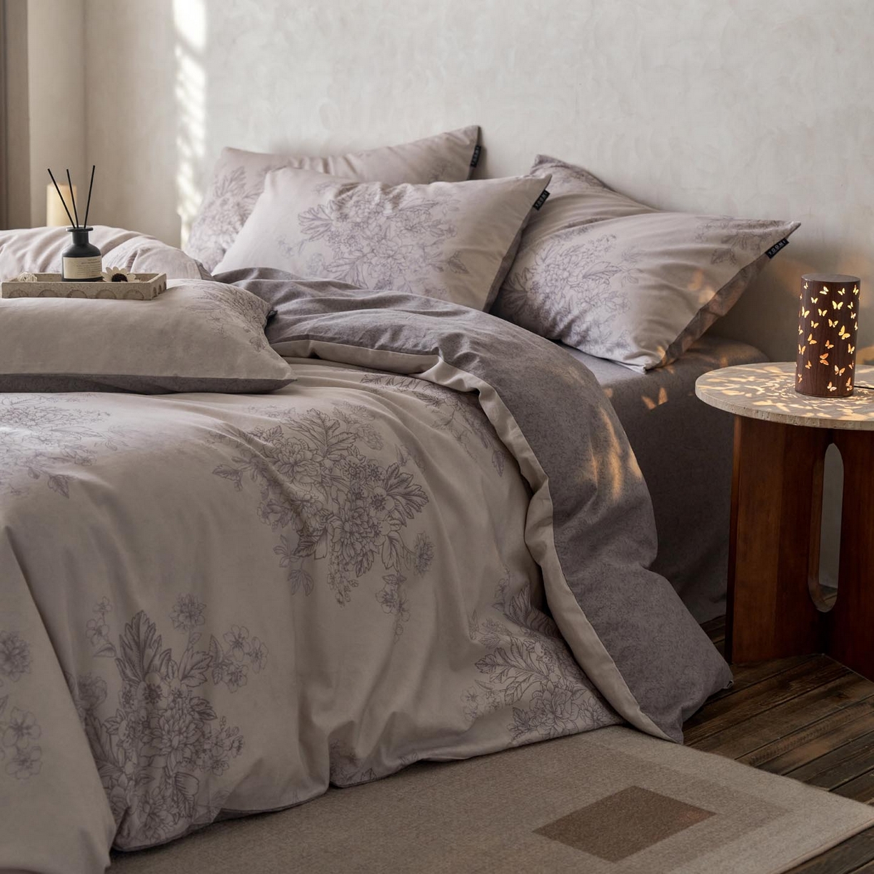 91家纺网 家纺一手货源 找家纺 （总）涵宸家纺 2025新款全棉磨毛印花四件套-御岚