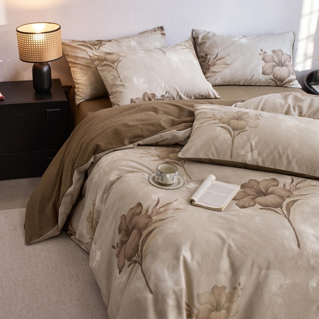 91家纺网 家纺一手货源 找家纺 （总）涵宸家纺 2025新款全棉磨毛印花四件套-御岚