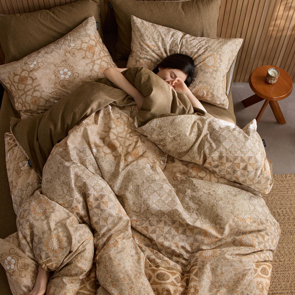 91家纺网 家纺一手货源 找家纺 （总）涵宸家纺 2025新款全棉磨毛印花四件套-御岚