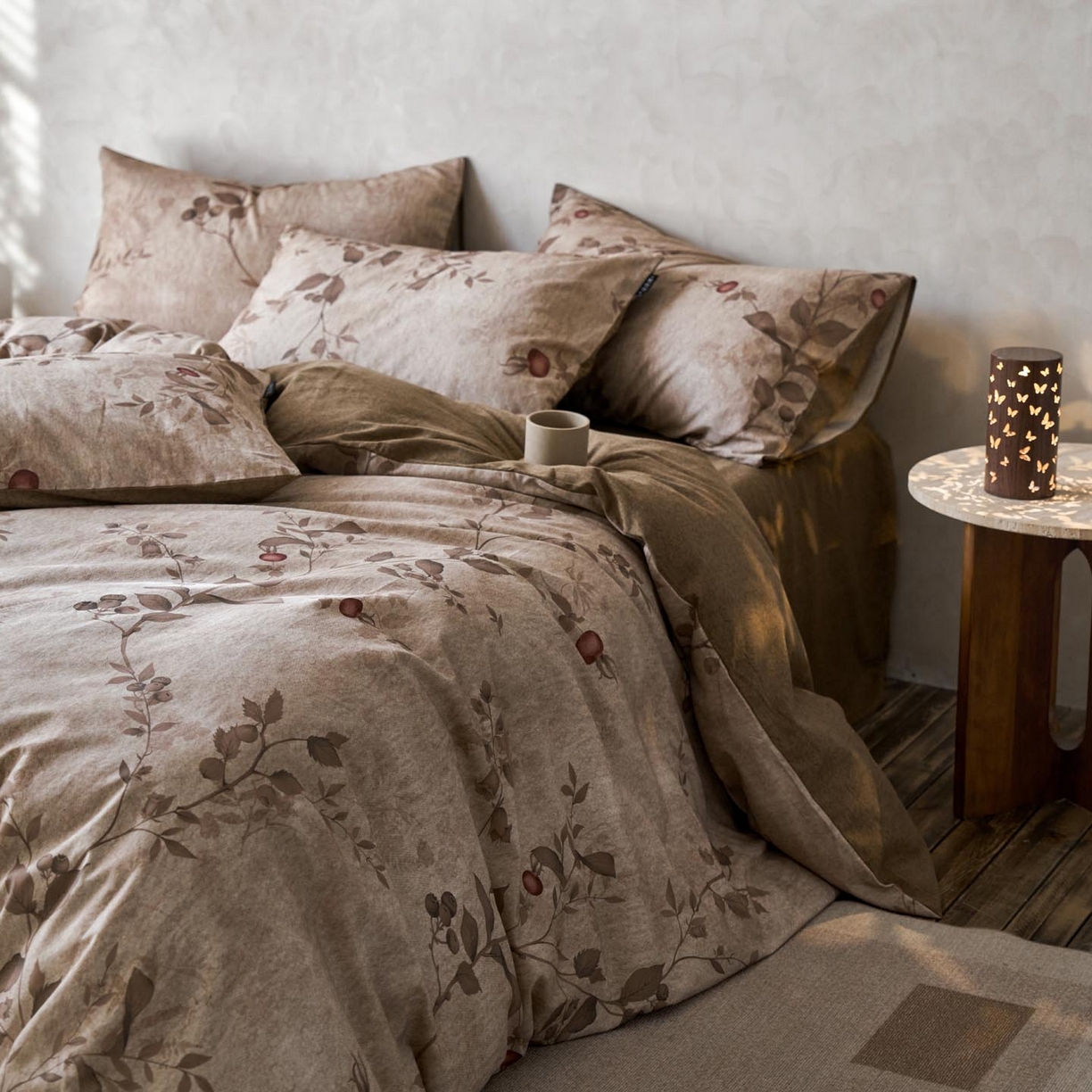 91家纺网 家纺一手货源 找家纺 （总）涵宸家纺 2025新款全棉磨毛印花四件套-御岚