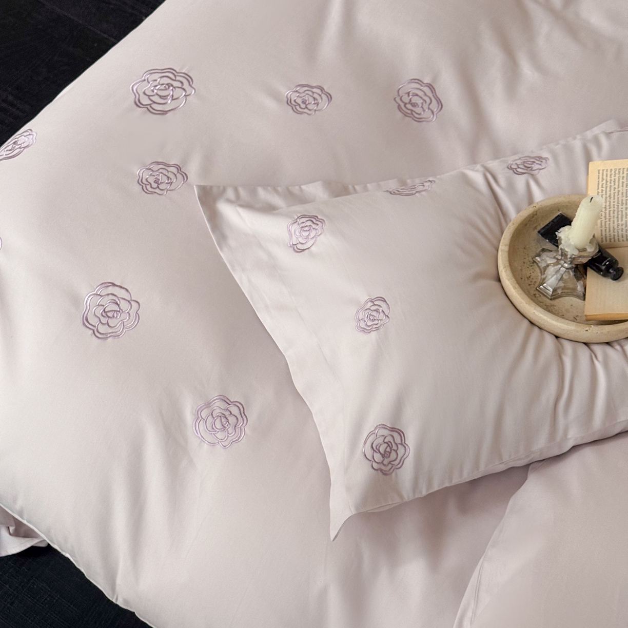 91家纺网 家纺一手货源 找家纺 佳汐蓝家纺 2025新款全棉百支暖绒磨毛四件套-伊瓦尔 伊瓦尔 紫