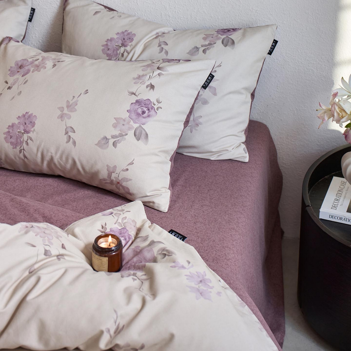 91家纺网 家纺一手货源 找家纺 涵宸家纺 2025新款全棉磨毛印花四件套-御岚 华韵-米