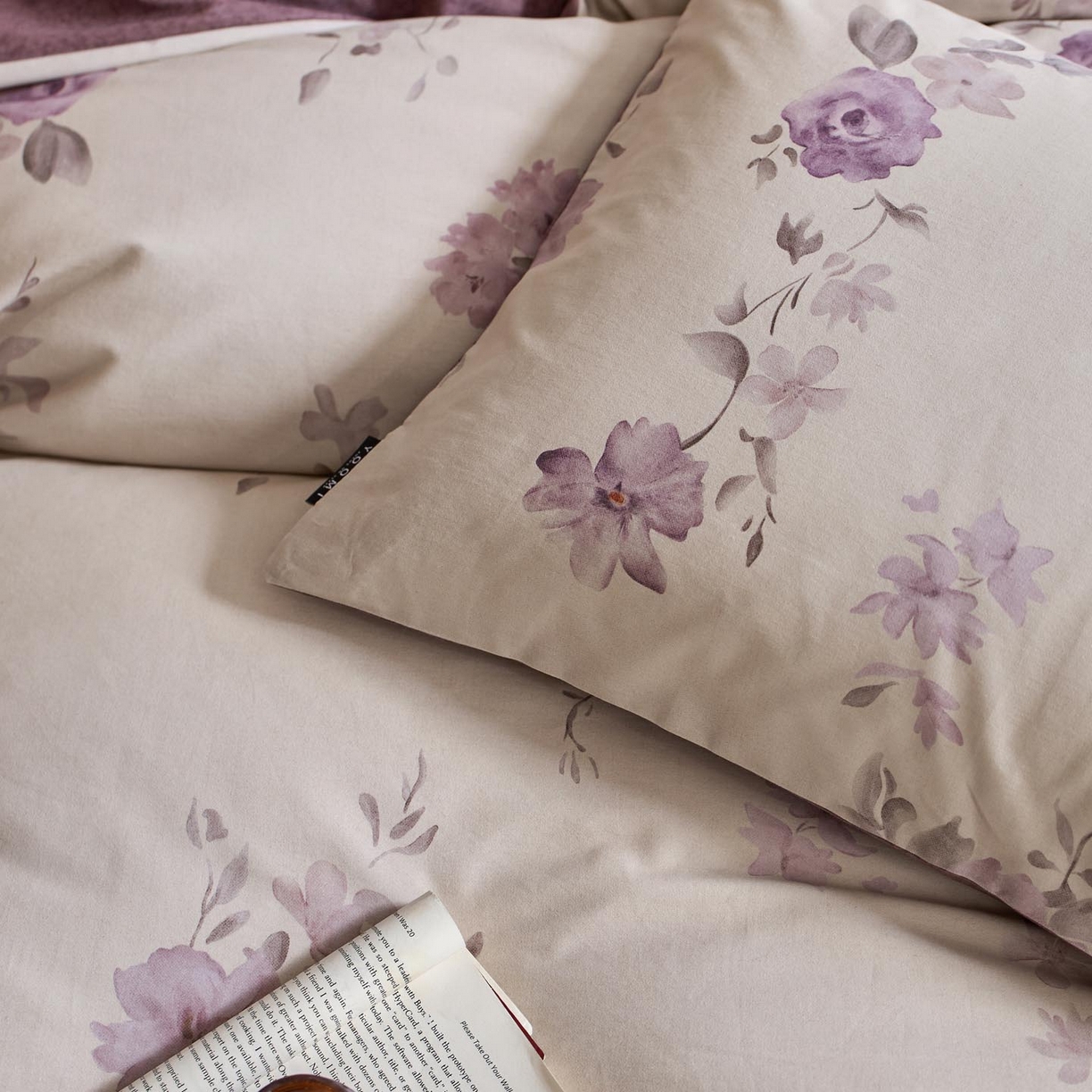 91家纺网 家纺一手货源 找家纺 涵宸家纺 2025新款全棉磨毛印花四件套-御岚 华韵-米