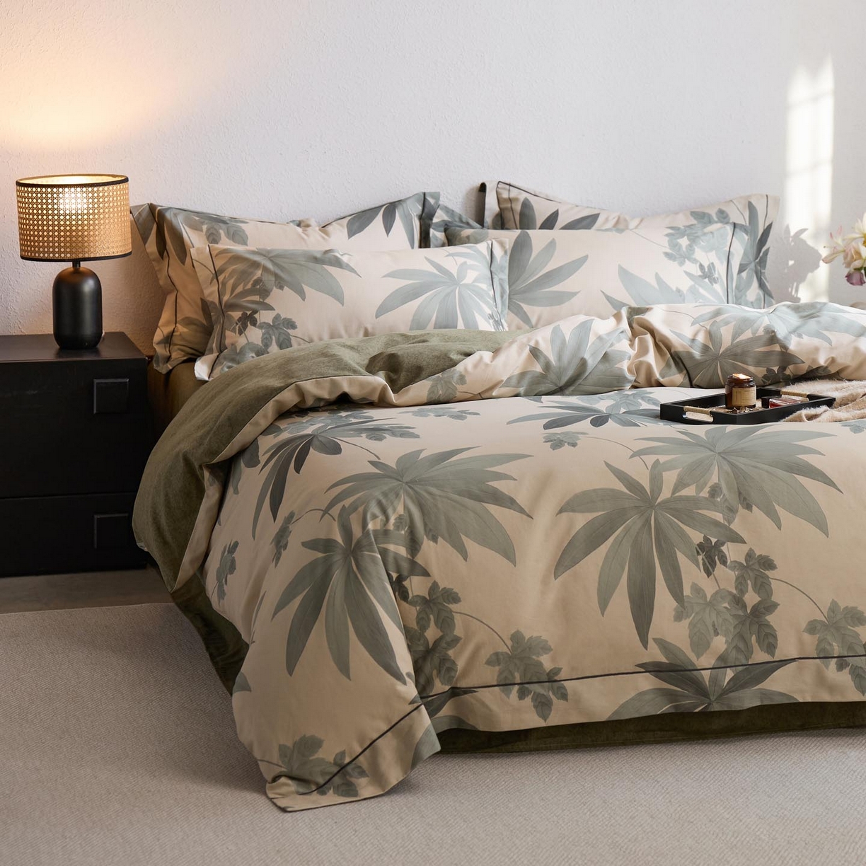 91家纺网 家纺一手货源 找家纺 涵宸家纺 2025新款全棉磨毛印花四件套-奥罗 雨霖