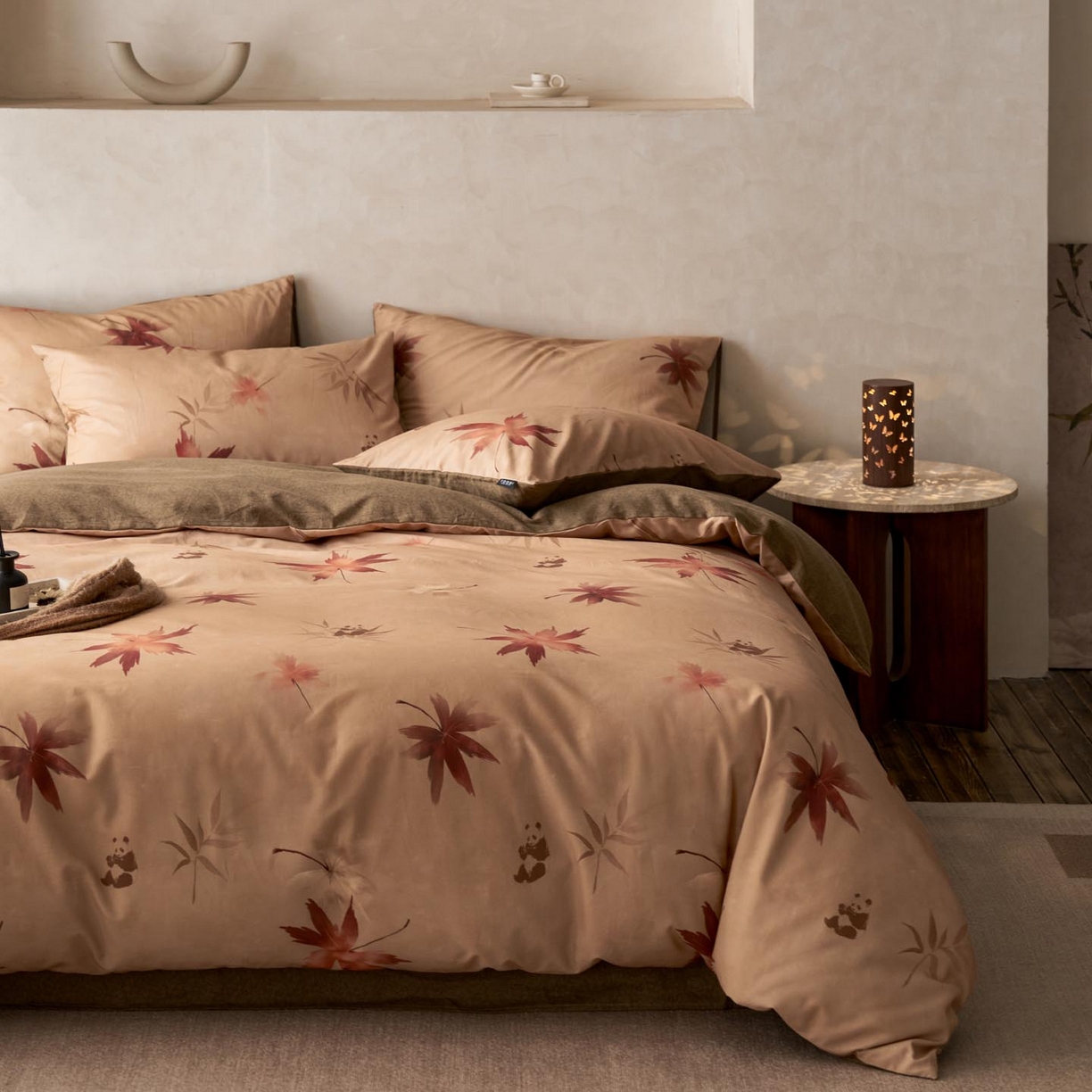 91家纺网 家纺一手货源 找家纺 涵宸家纺 2025新款全棉磨毛印花四件套-御岚 洛枫