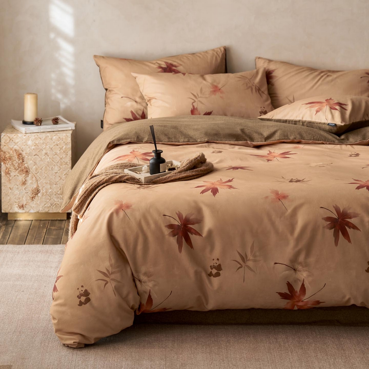 91家纺网 家纺一手货源 找家纺 涵宸家纺 2025新款全棉磨毛印花四件套-御岚 洛枫