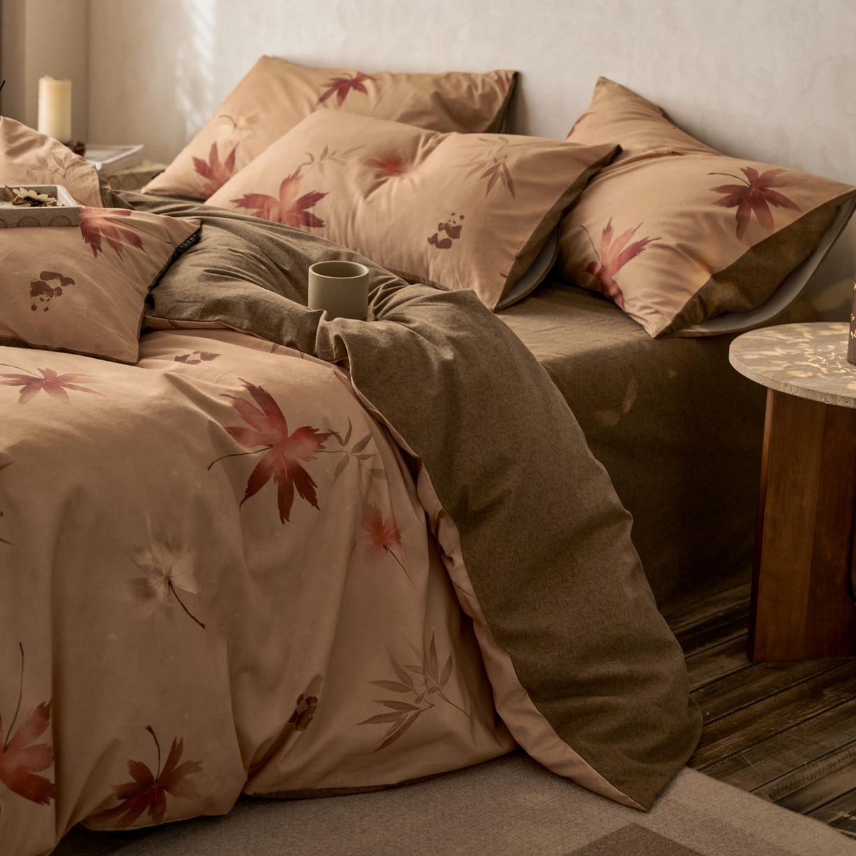 91家纺网 家纺一手货源 找家纺 涵宸家纺 2025新款全棉磨毛印花四件套-御岚 洛枫