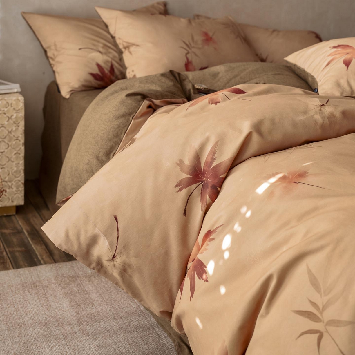 91家纺网 家纺一手货源 找家纺 涵宸家纺 2025新款全棉磨毛印花四件套-御岚 洛枫