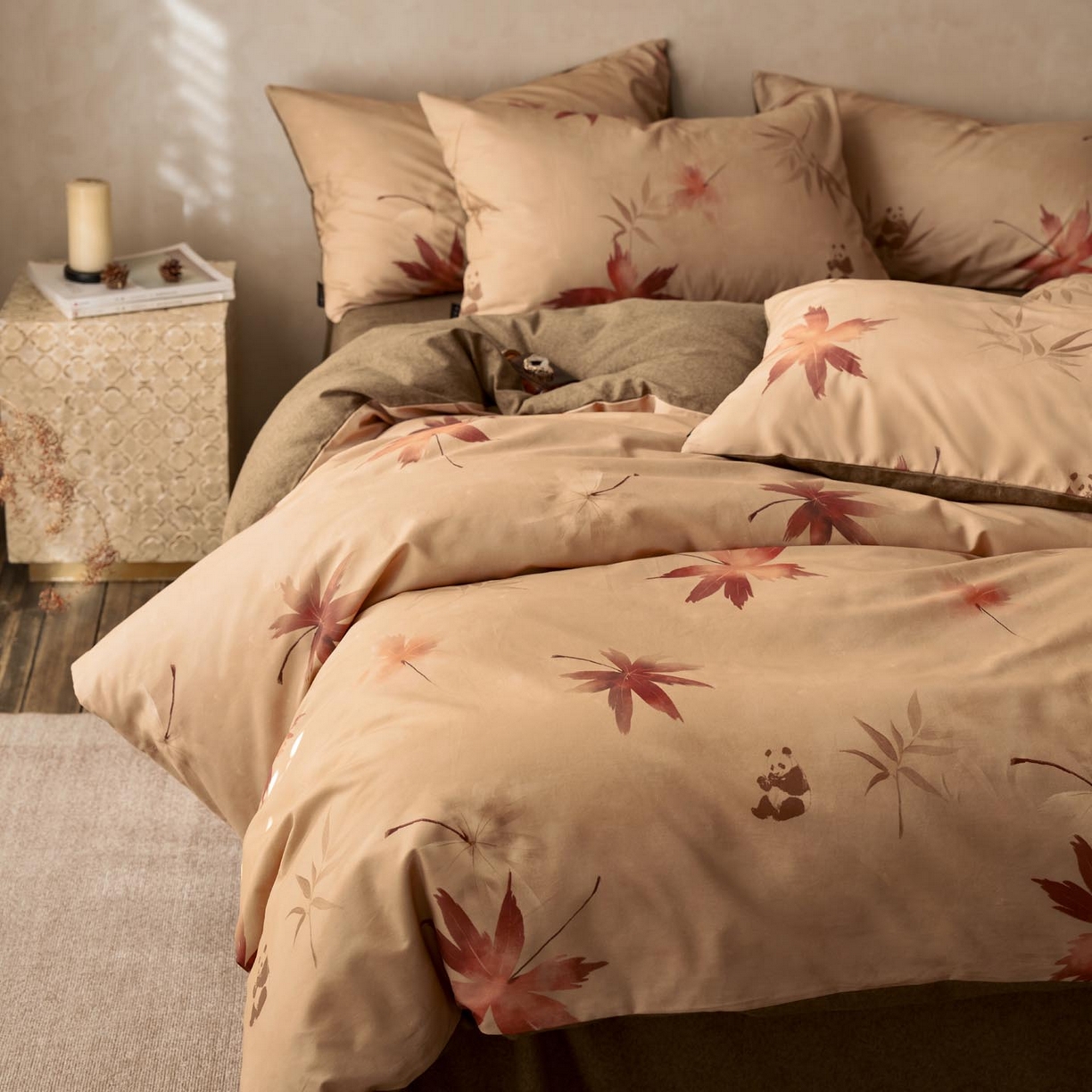 91家纺网 家纺一手货源 找家纺 涵宸家纺 2025新款全棉磨毛印花四件套-御岚 洛枫