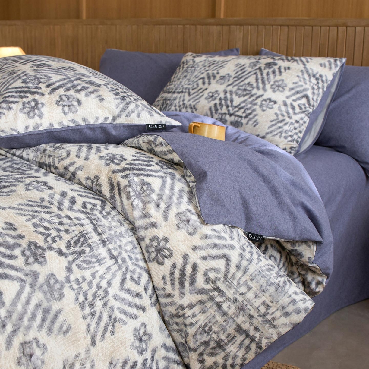 91家纺网 家纺一手货源 找家纺 涵宸家纺 2025新款全棉磨毛印花四件套-御岚 茗觉