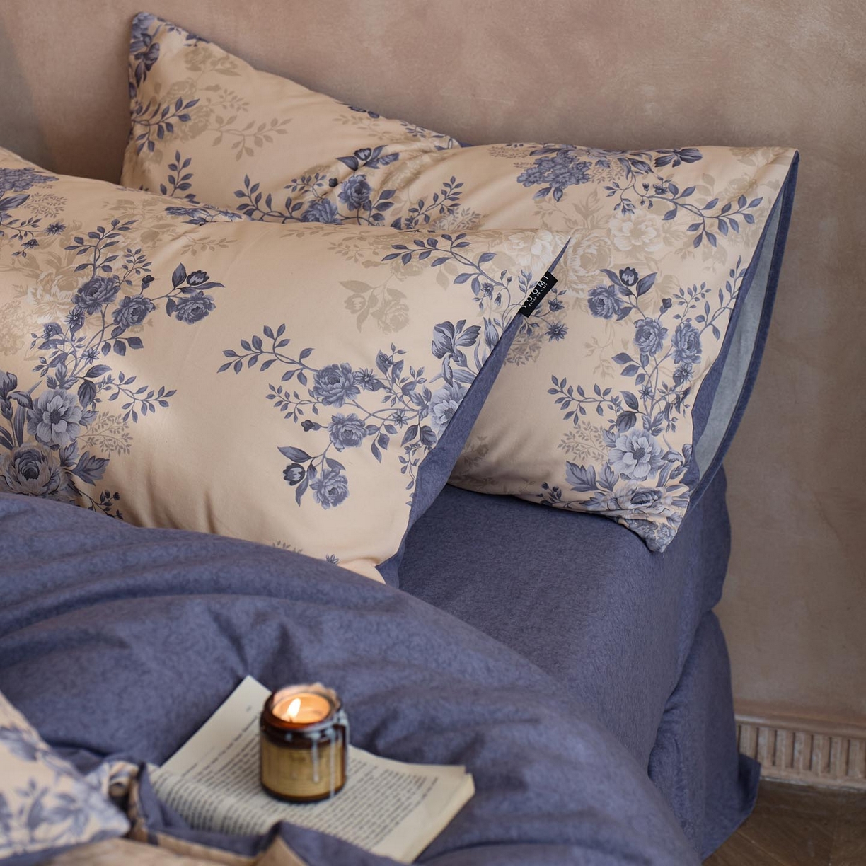 91家纺网 家纺一手货源 找家纺 涵宸家纺 2025新款全棉磨毛印花四件套-御岚 茉净-兰