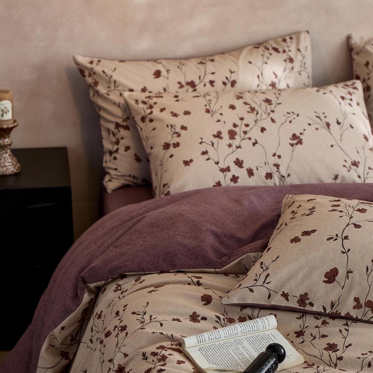 91家纺网 家纺一手货源 找家纺 涵宸家纺 2025新款全棉磨毛印花四件套-御岚 南青