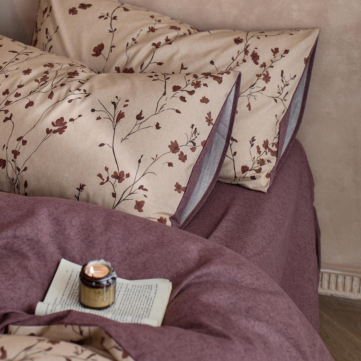 91家纺网 家纺一手货源 找家纺 涵宸家纺 2025新款全棉磨毛印花四件套-御岚 南青