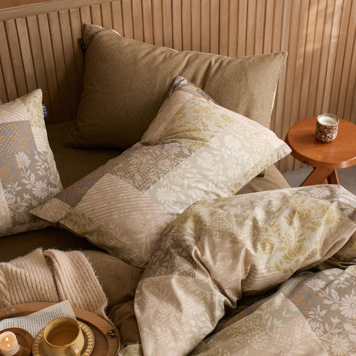 91家纺网 家纺一手货源 找家纺 涵宸家纺 2025新款全棉磨毛印花四件套-御岚 纹羌