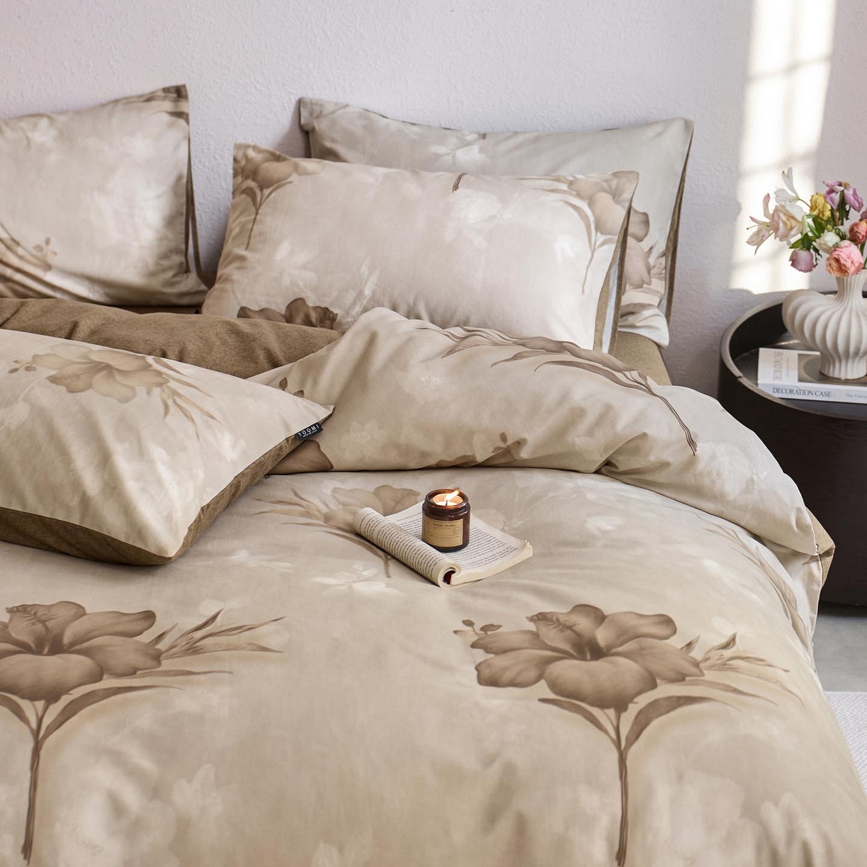 91家纺网 家纺一手货源 找家纺 涵宸家纺 2025新款全棉磨毛印花四件套-御岚 幽兰