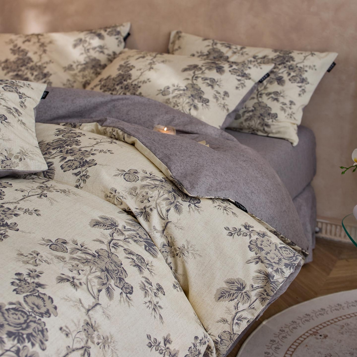 91家纺网 家纺一手货源 找家纺 涵宸家纺 2025新款全棉磨毛印花四件套-御岚 韵素