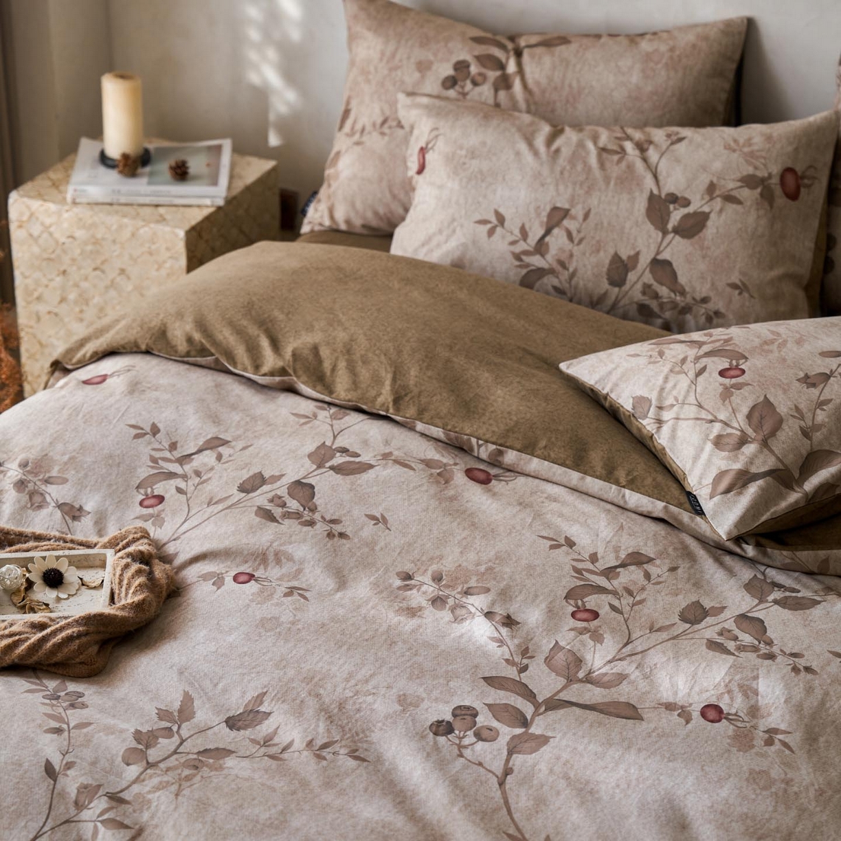 91家纺网 家纺一手货源 找家纺 涵宸家纺 2025新款全棉磨毛印花四件套-御岚 止观