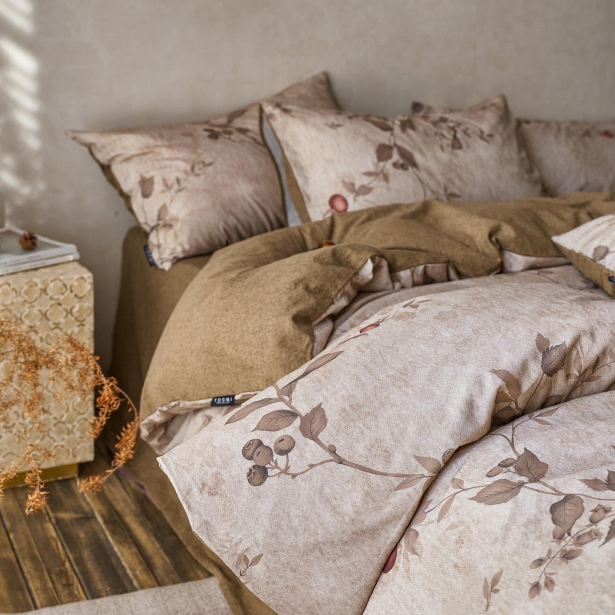 91家纺网 家纺一手货源 找家纺 涵宸家纺 2025新款全棉磨毛印花四件套-御岚 止观