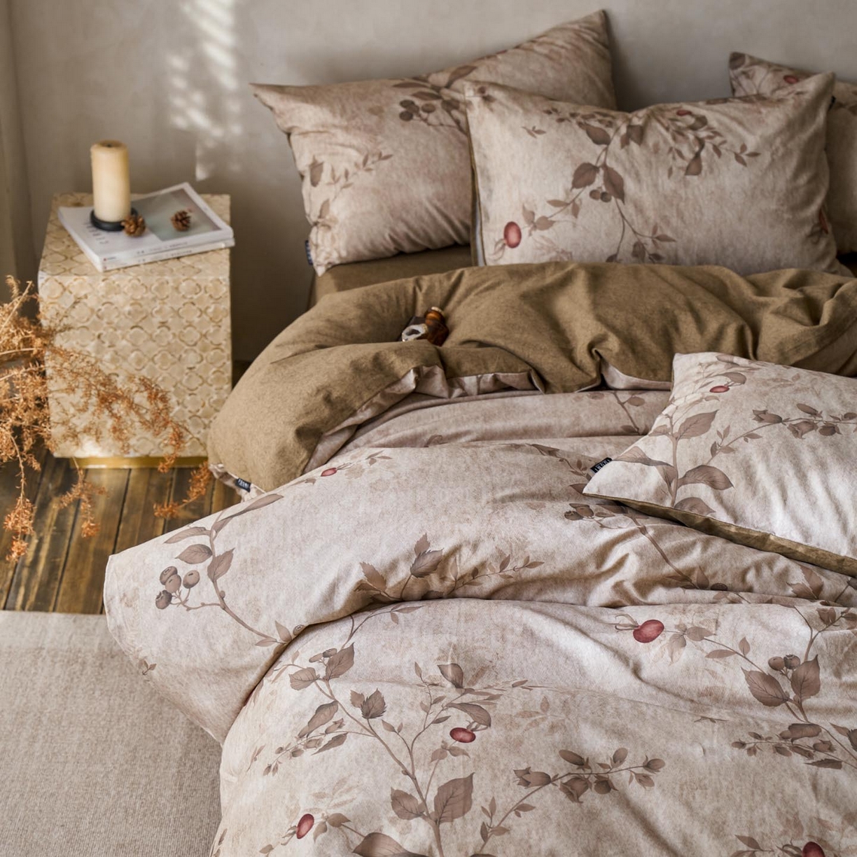 91家纺网 家纺一手货源 找家纺 涵宸家纺 2025新款全棉磨毛印花四件套-御岚 止观