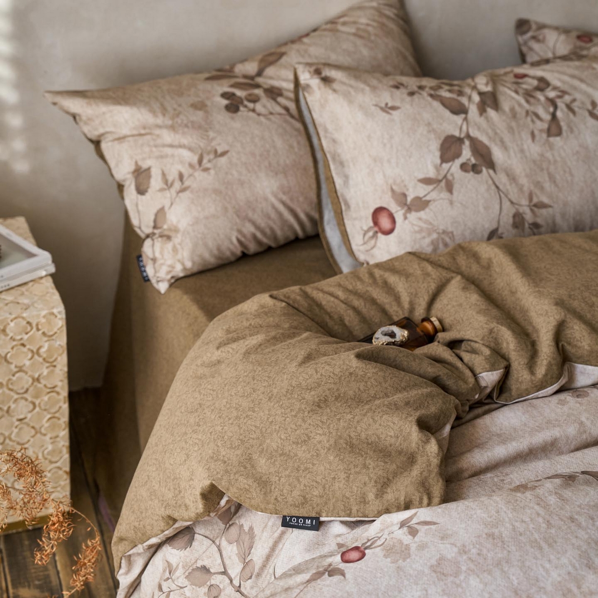 91家纺网 家纺一手货源 找家纺 涵宸家纺 2025新款全棉磨毛印花四件套-御岚 止观