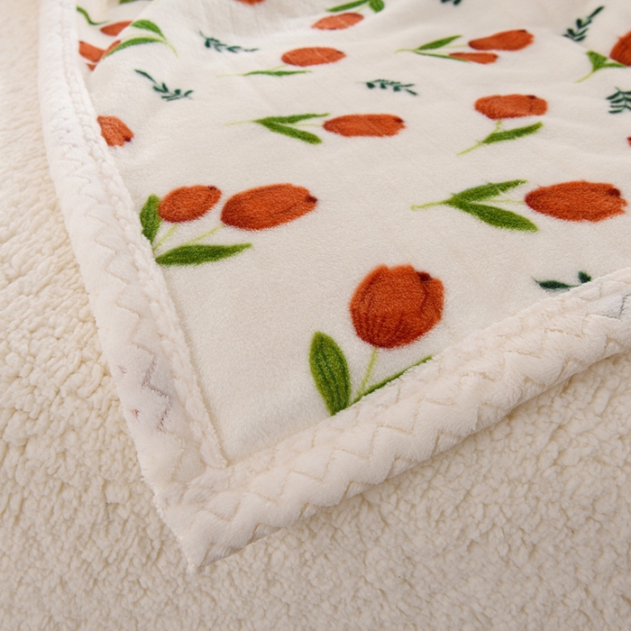 91家纺网 家纺一手货源 找家纺 （总）圣靓 2025新款牛奶绒羊羔绒双层毛毯