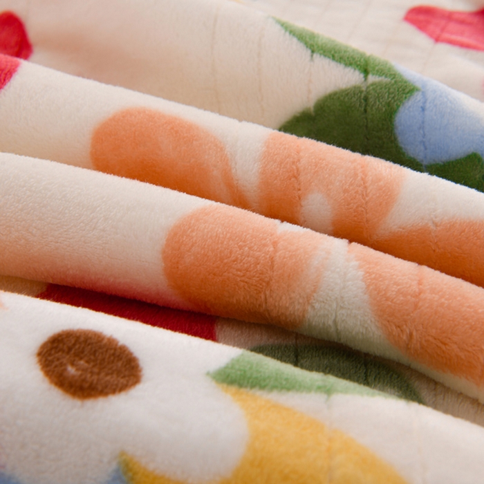 91家纺网 家纺一手货源 找家纺 圣靓 2025新款牛奶绒羊羔绒双层毛毯 花漾色彩