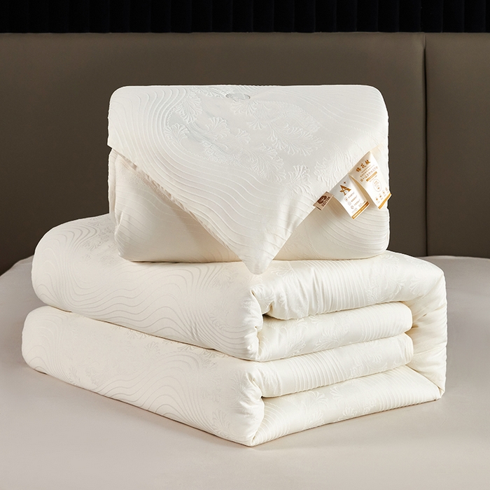 91家纺网 家纺一手货源 找家纺 富阿娜家纺 2025新款新疆棉花被子被芯 提花白