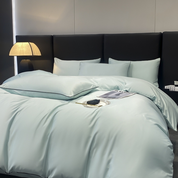 91家纺网 家纺一手货源 找家纺 （总）悦然毛巾被 2025新款全棉纯棉素色双拼四件套