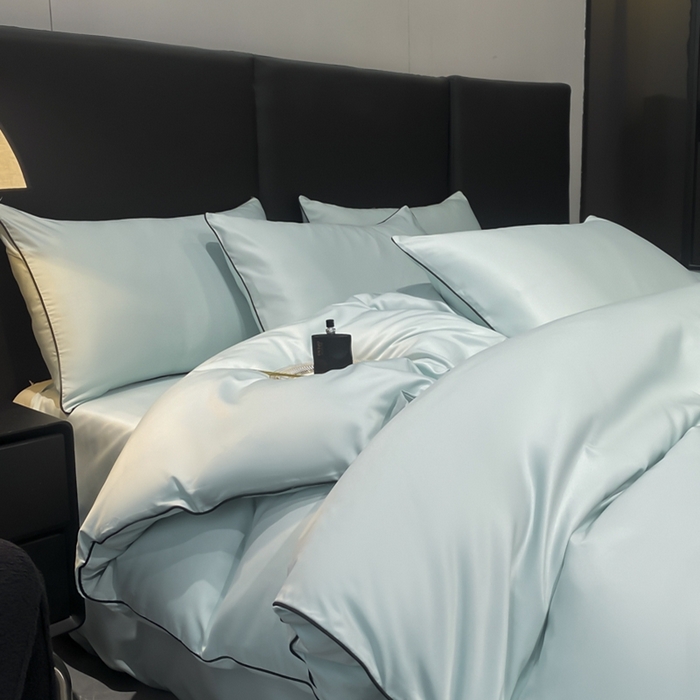 91家纺网 家纺一手货源 找家纺 （总）悦然毛巾被 2025新款全棉纯棉素色双拼四件套