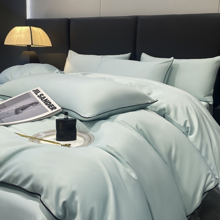 91家纺网 家纺一手货源 找家纺 （总）悦然毛巾被 2025新款全棉纯棉素色双拼四件套