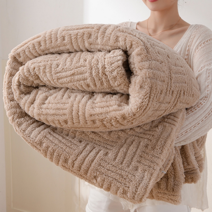 （总）圣靓 2025新款高克重塔芙绒毯子毛毯