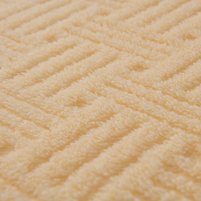 91家纺网 家纺一手货源 找家纺 圣靓 2025新款高克重塔芙绒毯子毛毯 恬梦奶黄