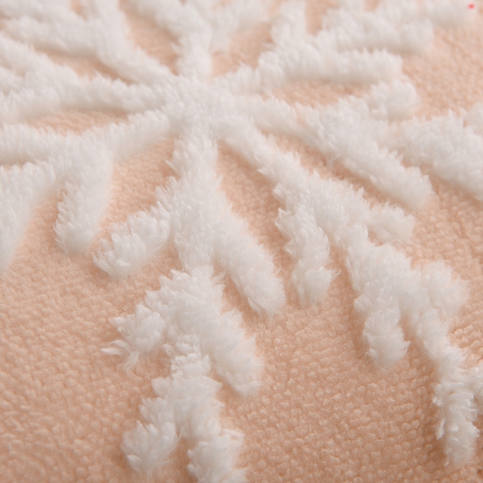 91家纺网 家纺一手货源 找家纺 圣靓 2025新款雪花羊羔绒双层毯子毛毯 雪花