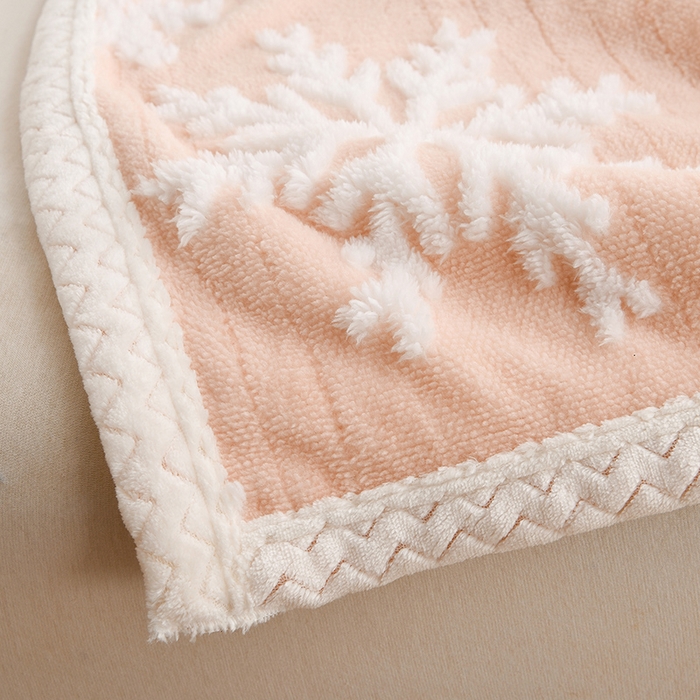 91家纺网 家纺一手货源 找家纺 圣靓 2025新款雪花羊羔绒双层毯子毛毯 雪花