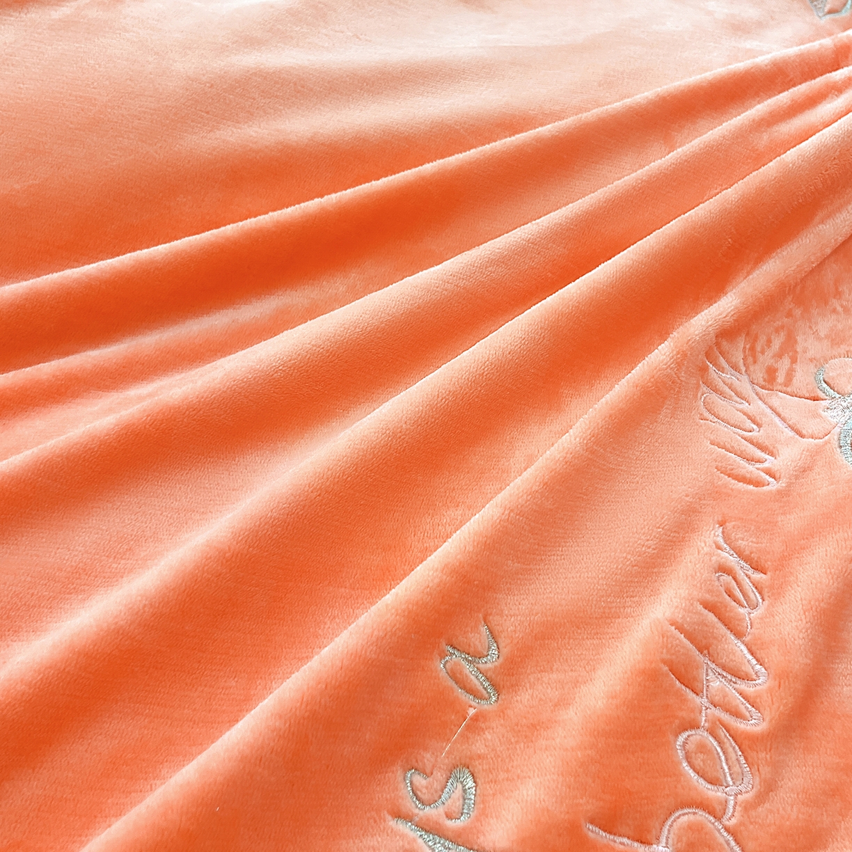 91家纺网 家纺一手货源 找家纺 （总）孟鑫家纺 2025新款230克高克重宽边一字绣牛奶绒贴布绣花四件套床盖款-绣语清风