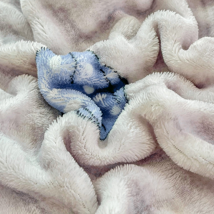 91家纺网 家纺一手货源 找家纺 梦纤绒 2025新款保暖舒适亲肤泡泡绒四件套灰南瓜