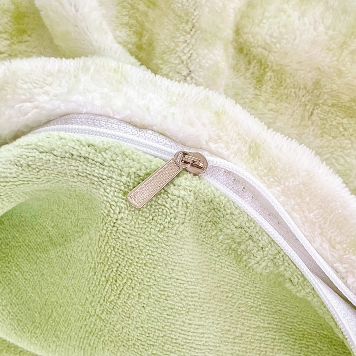 91家纺网 家纺一手货源 找家纺 梦纤绒 2025新款保暖舒适亲肤泡泡绒四件套绿南瓜