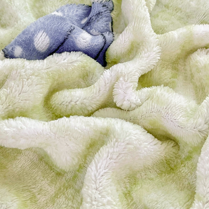 91家纺网 家纺一手货源 找家纺 梦纤绒 2025新款保暖舒适亲肤泡泡绒四件套绿南瓜