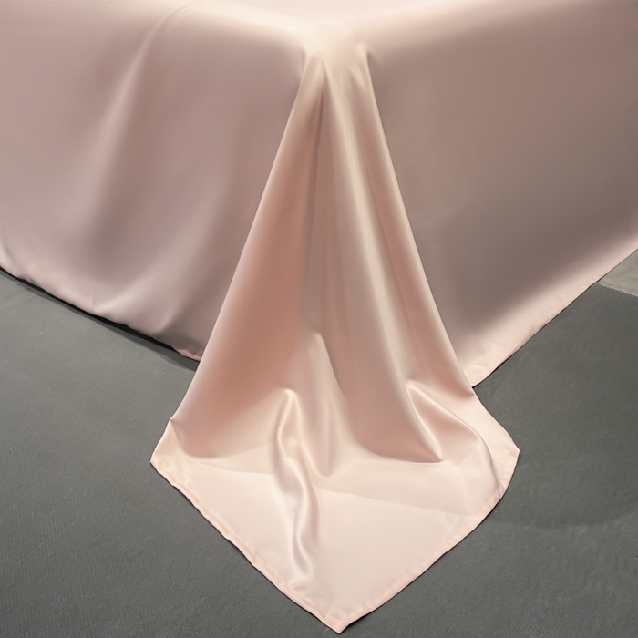 91家纺网 家纺一手货源 找家纺 悦然毛巾被 2025新款全棉纯棉素色双拼四件套 奶昔+蜜桃粉