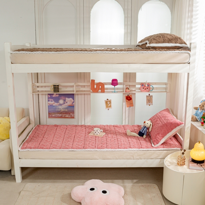 91家纺网 家纺一手货源 找家纺 （总）优选 2025新款上下铺塔芙绒床垫