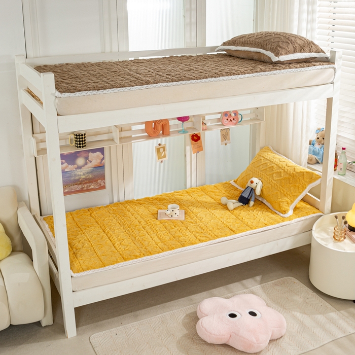 91家纺网 家纺一手货源 找家纺 （总）优选 2025新款上下铺塔芙绒床垫